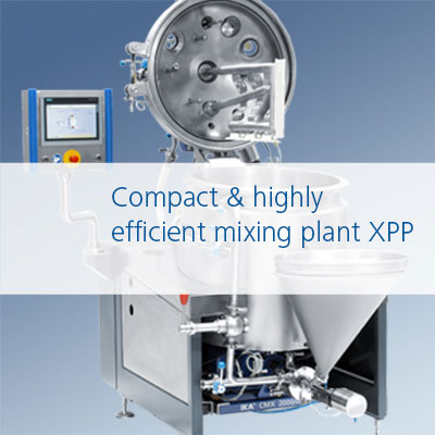 Compact mixing and dispersing plant / Kompakte Mischanlage und Dispergieranlage